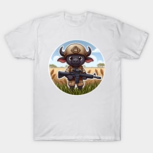 African Buffalo Tactical T-Shirt